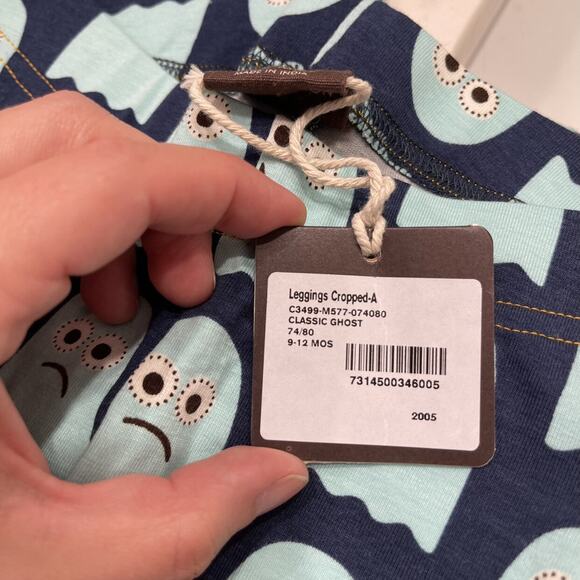 NWT Maxomorra Blue Classic Ghost Cropped Leggings - Picture 5 of 6